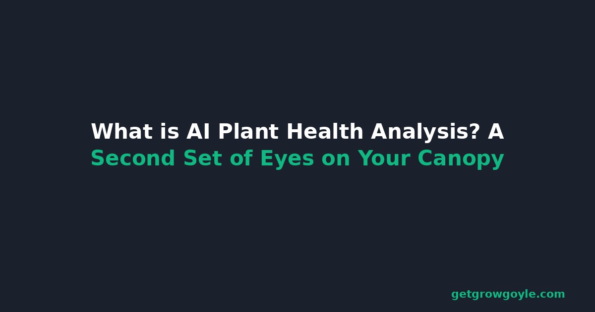 What is AI Plant Health Analysis? A Second Set of Eyes on Your Canopy