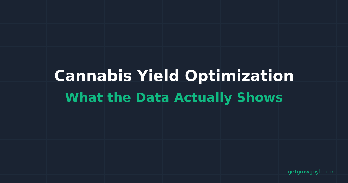 Cannabis Yield Optimization: What the Data Actually Shows - Header