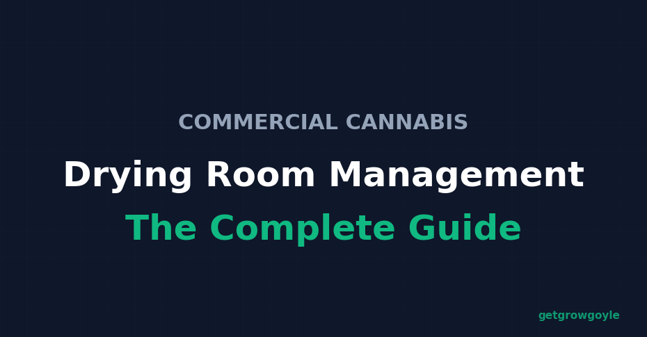 Commercial Cannabis Drying Room Management