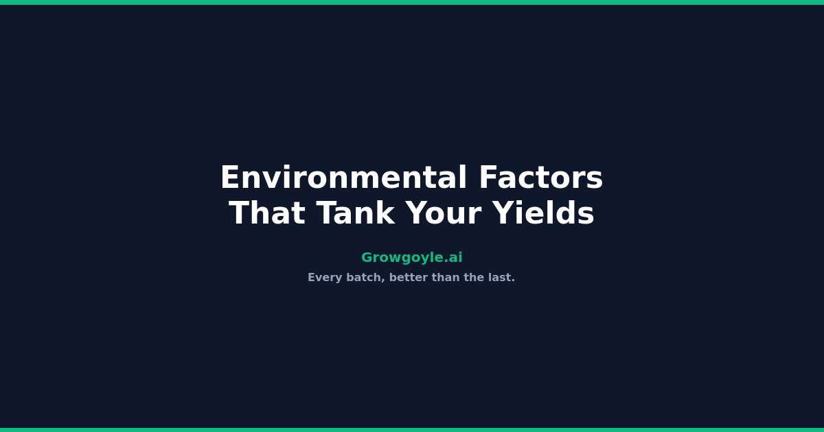 Environmental Factors That Tank Your Yields (A Data-Driven Guide)