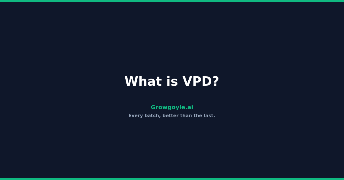 What Is Vpd Cultivation