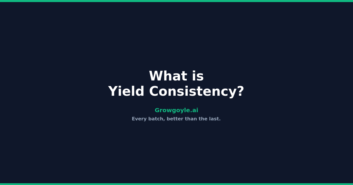 What is Yield Consistency? The Metric That Separates Surviving Facilities from Failing Ones