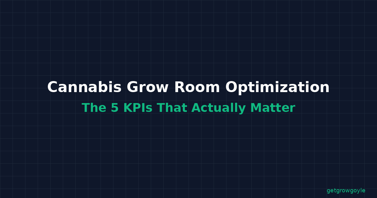 Cannabis Grow Room Optimization: The 5 KPIs That Actually Matter