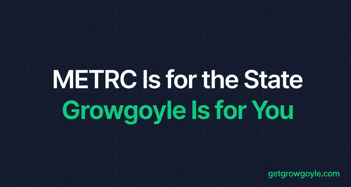METRC Is for the State. Growgoyle Is for You.