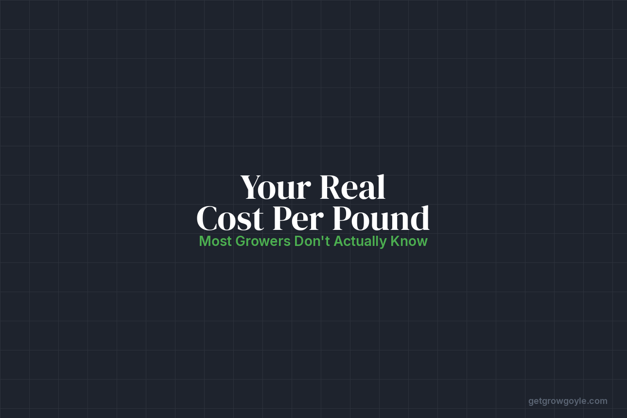 What’s Your Real Cost Per Pound? Most Growers Don’t Actually Know