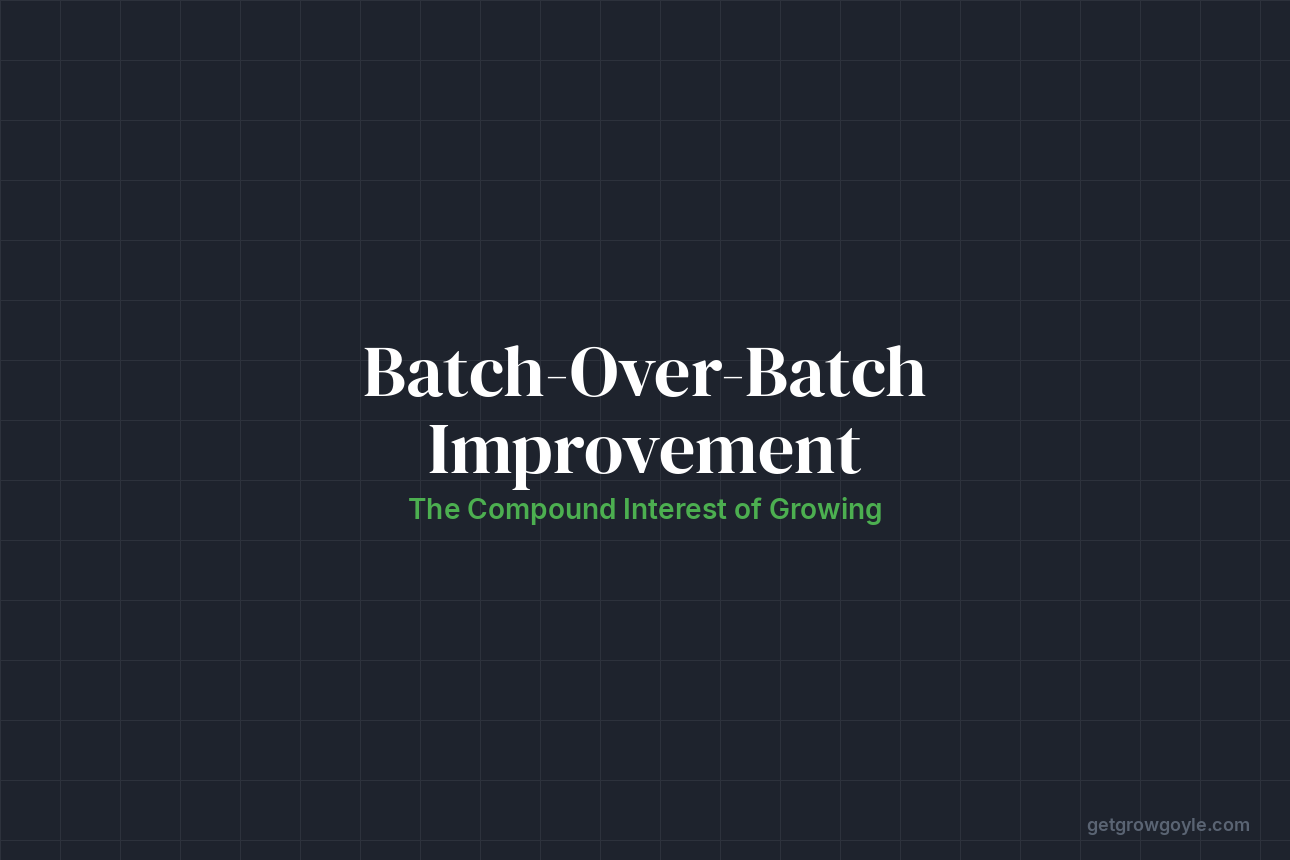 Batch-Over-Batch Improvement: The Compound Interest of Growing