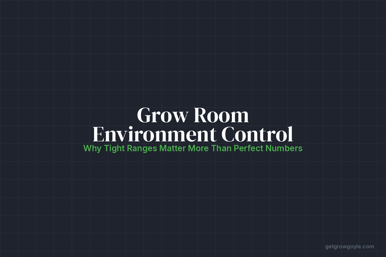 Cannabis Grow Room Environment Control: Why Tight Ranges Matter More Than Perfect Numbers