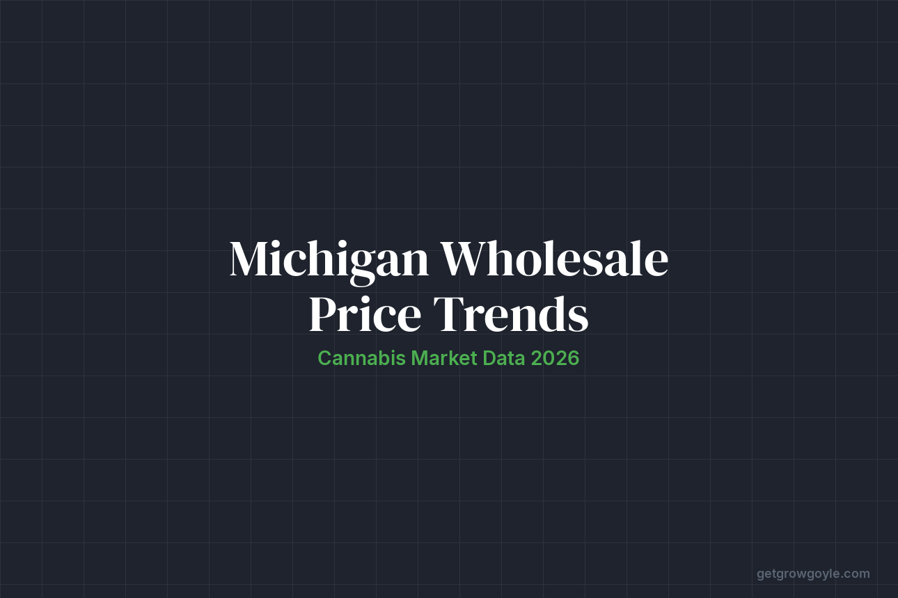 Michigan Cannabis Wholesale Price Trends 2026