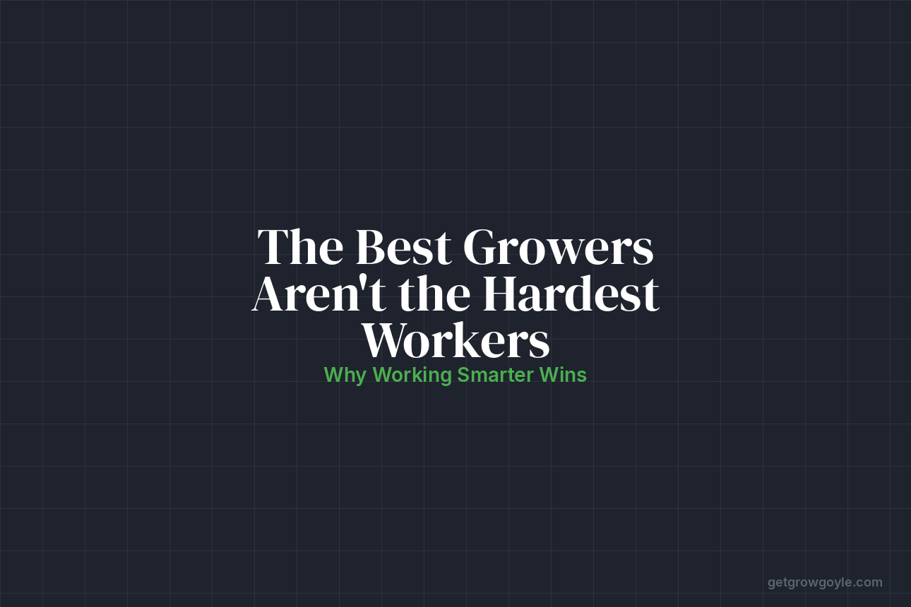 Why the Best Cannabis Growers Aren’t the Hardest Workers