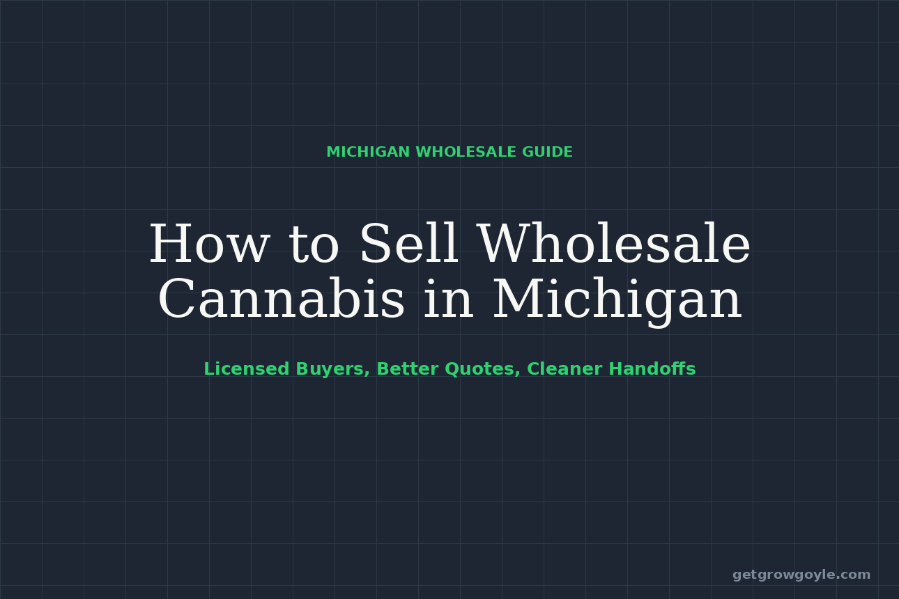 How to Sell Wholesale Cannabis in Michigan: A Cultivator’s Guide